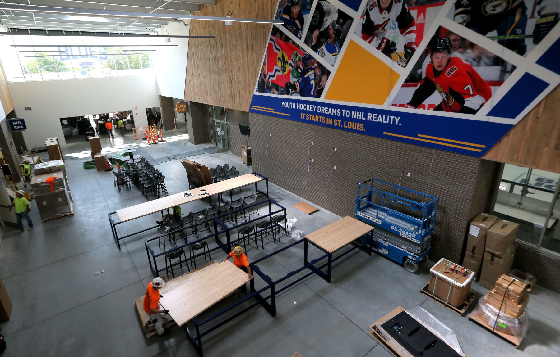 Construction wrapping up at Centene Community Ice Center